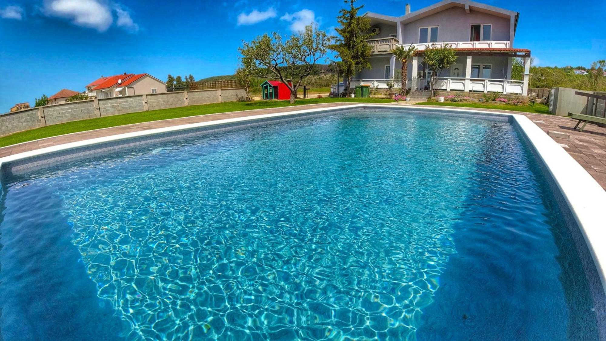 House Rose With Garden And Pool Villa Ljubač Buitenkant foto
